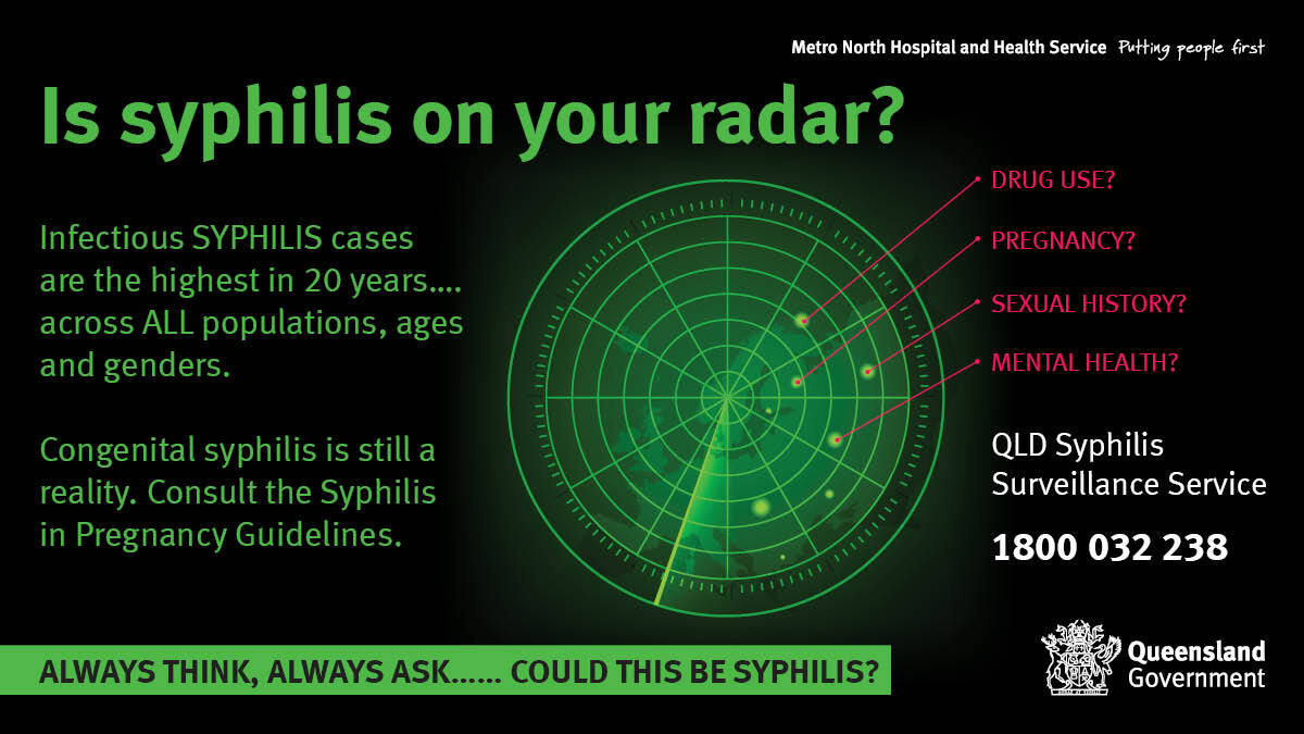 Syphilis on your radar shareable